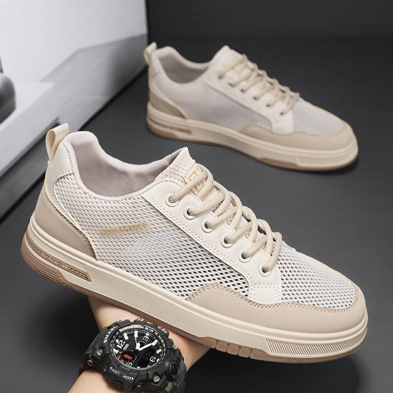 Summer Mesh Breathable Men's Casual Sneakers Outdoor Lightweight Walking Footwear Comfortable Board Shoes Anti Slip Sport Shoes
