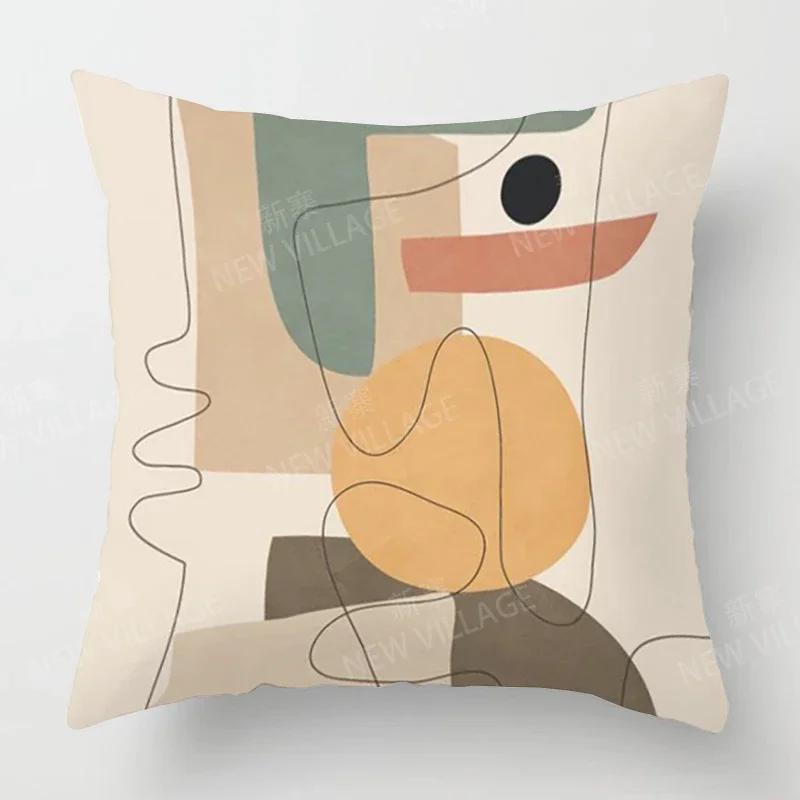 Nordic Fall Home Decor Autumn Throw Pillow Cover Sofa Cushion Cover Modern Morandi
