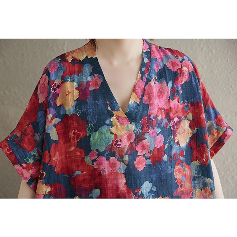 XITAO Print Casual Half Sleeve Dress ZMY1111