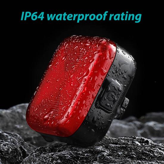 Zadní světlo na kolo se snímačem brzdění, vodotěsné, dobíjecí přes USB, pro MTB, silniční, horské kolo, montáž na sedlovku, sedlo, výstražné zadní světlo pro noční jízdu