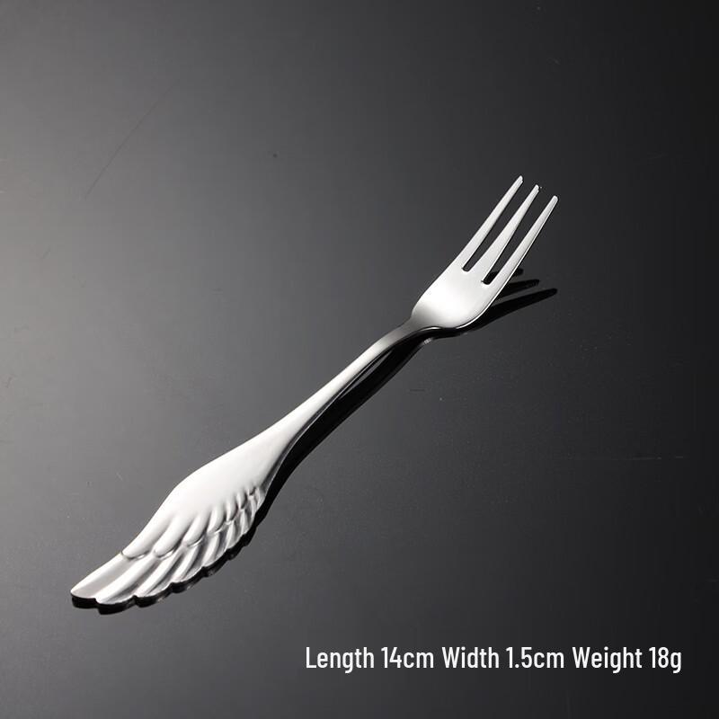 

Qianxing 304 Stainless Steel Angel Wing Dessert Fork Set