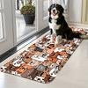 Funny Cartoon Animals Non-Slip Floor Mat Soft Absorbent Washable Decorative Area Rug for Entrance Bathroom Living Room
