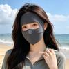 Summer Invisible Ice-Silk Sun Protection Face Mask for Women UV Protection Full-Face Cover Breathable Face Cover for Outdoor Cycling