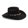 9.5Cm Big Brim Hemmed Woolen Hat Western Cowboy Gift Hat Men'S And Women'S Couple Hat Ethnic Felt Hat
