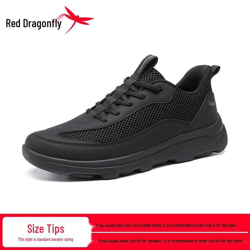Flash Through Series: Red Dragonfly Men s 2026 Breathable Summer Sport Shoes 39