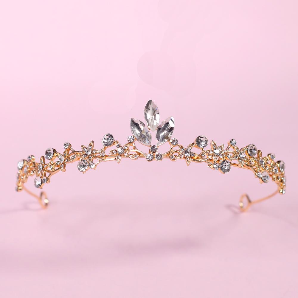 1pc Fashion Jewelry Crown Elegant Rhinestone Headband Suitable for Parties Holidays Wearing Luxurious Bridal Hair Accessories