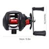Waterproof Drag Casting Reel with Magnetic Double Sealed Bearings for Outdoor Use 17.6LB Brake, 18+1BB