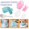 3Pcs with Rice Spatula Japanese Cuisine Onigiri Mold Colorful Mini Sushi Maker Kit  Sushi Kit