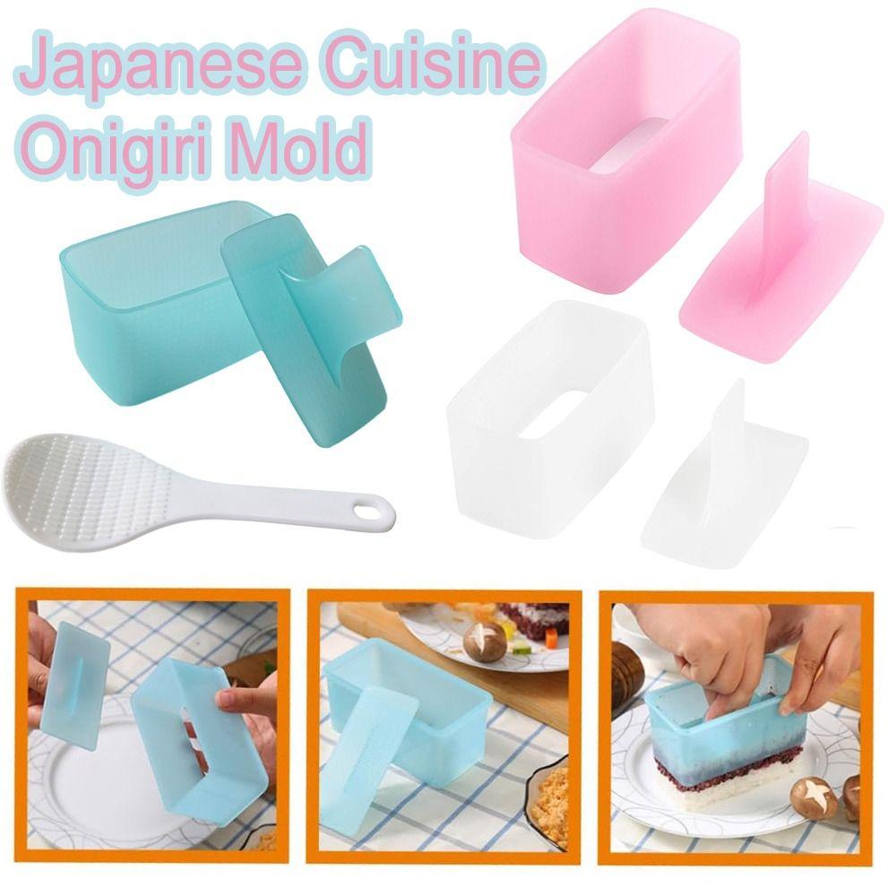 3Pcs with Rice Spatula Japanese Cuisine Onigiri Mold Colorful Mini Sushi Maker Kit  Sushi Kit