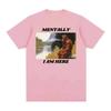2026 Fashion ShortSleeved TShirt  21st Century Style Clothing  Unisextally I Am Here  Monkey Funny Expression Pattern TShirt