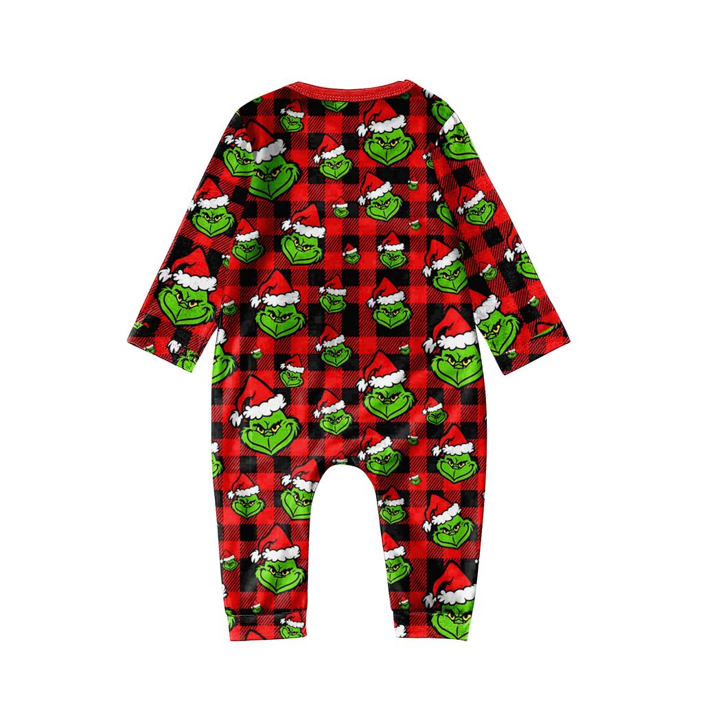 Weihnachtstag Drucke Familie Passend Langarm Tops+Hosen Set Familie Passende Sets