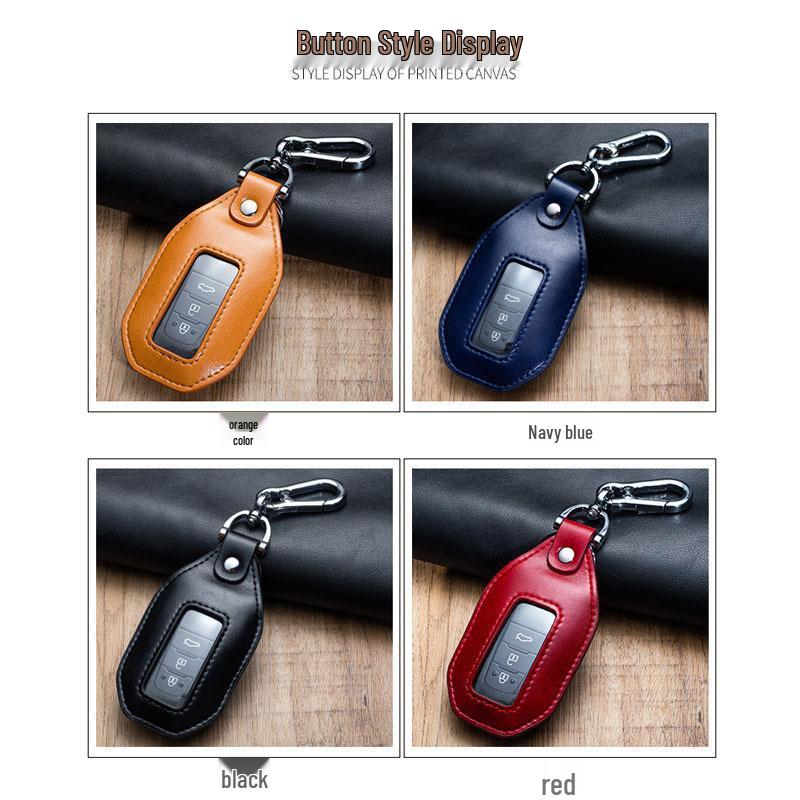 Universal Leather Key Holder: Car Keyring & Protective Mini Waist Hanger for Men & Women