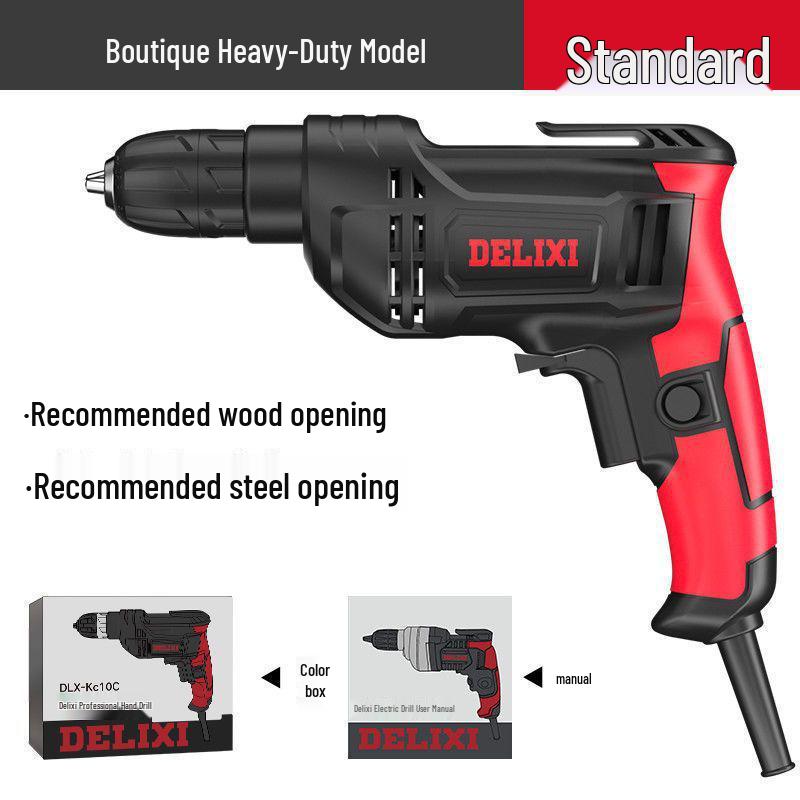 

Delixi 220V Multifunctional Handheld Electric Drill & Screwdriver Tool