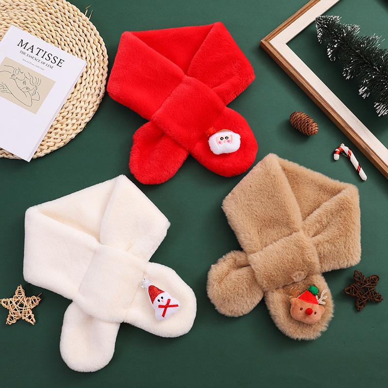 Kids' Winter Plush Neck Warmer Snood for Christmas & New Year