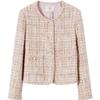 JUZUI Women's Elegant Tweed Short Jacket