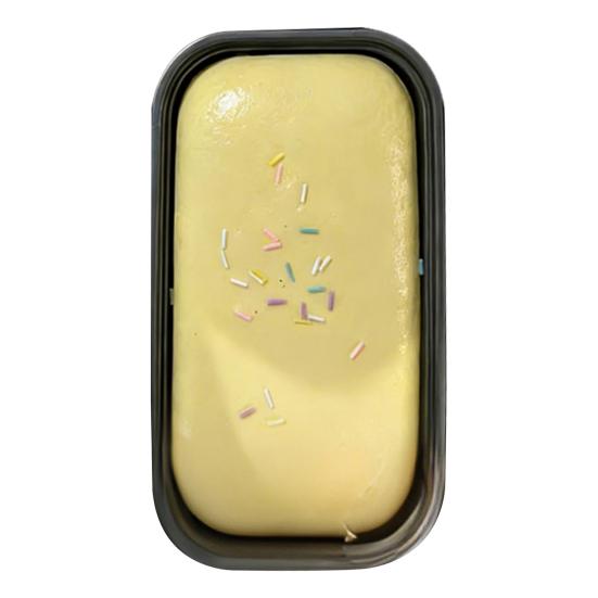 Slow Rising Cake Squeeze Toy Realistic Taro Cream Dessert Fidget for Stress жёлтый