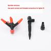360° Rotating Pentagonal Sprinkler Automatic Spray Sprinkler Adapter Watering System for Watering Flowers Vegetables Garden Lawn Irrigation