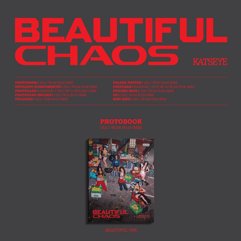 [PRE ORDER] KATSEYE – BEAUTIFUL CHAOS (Photobook Ver. Total 2 Versions)