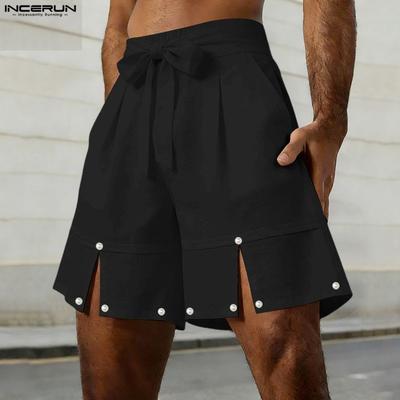 Sommer Herren Elastischer Bund Lässige Lockere Halbhosen Shorts