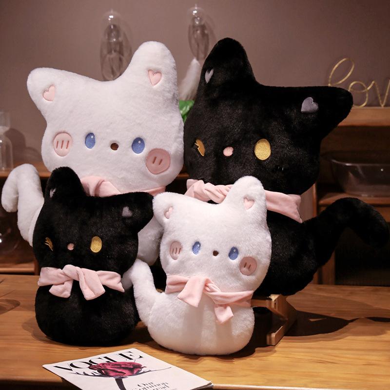 Mädchenherz Schal Katze Puppe Plüschtier Kätzchen Puppe Kinder Beruhigungs-Stoffpuppe Mädchen Geburtstagsgeschenk