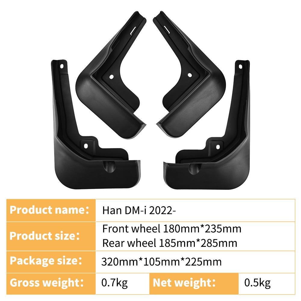 Suitable for BYD Han DM-i 2025-2025 car fender tiles front and rear tire accessories армия зеленый