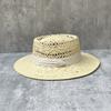 Retro Hollow Top Hat Wide Brim Straw Hat Women'S Summer Vacation Seaside Sun Hat Beach Hat