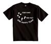 Shoebob Four Paws Two Feet One Happy Team T-shirt Dog Lovers Top Dog Walkers Tee