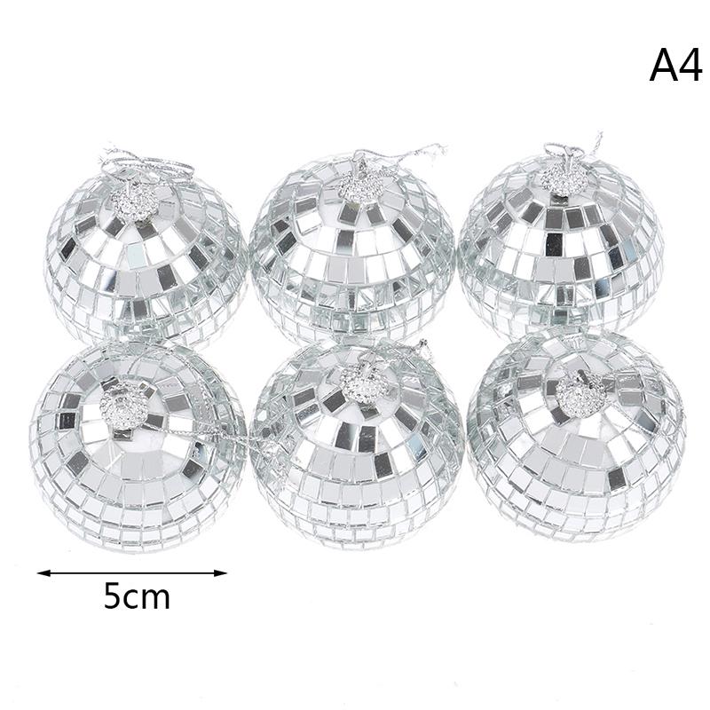 Christmas Ball Ornaments 2-8Cm Mini Disco Mirror Ball Christmas Tree Decoration