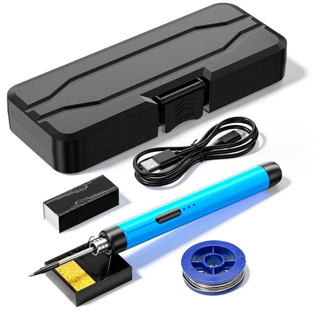 USB  Intelligent Electric Soldering Iron Multifunctional Soldering Welding Pen with 300-400℃ Temperature Adjustment Function
