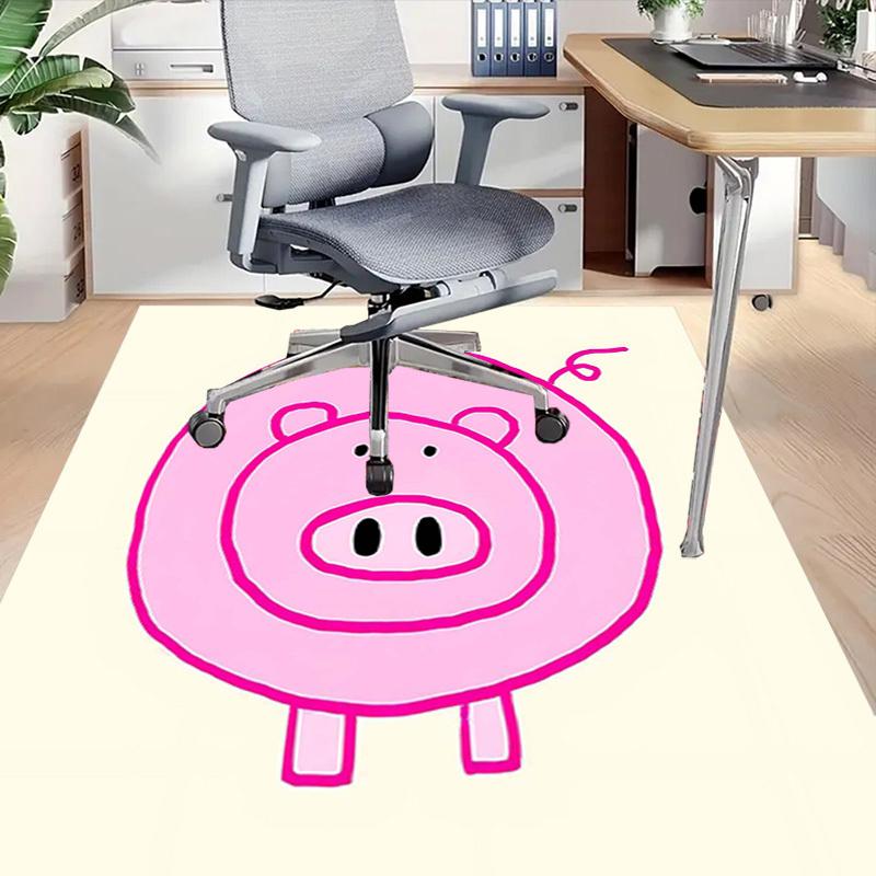1PC Piggy Anti-slip Carpet, Suitable for Office, Bedroomand Playrooms. It Can Also Be Used As a Sofa Footrest cover-W57