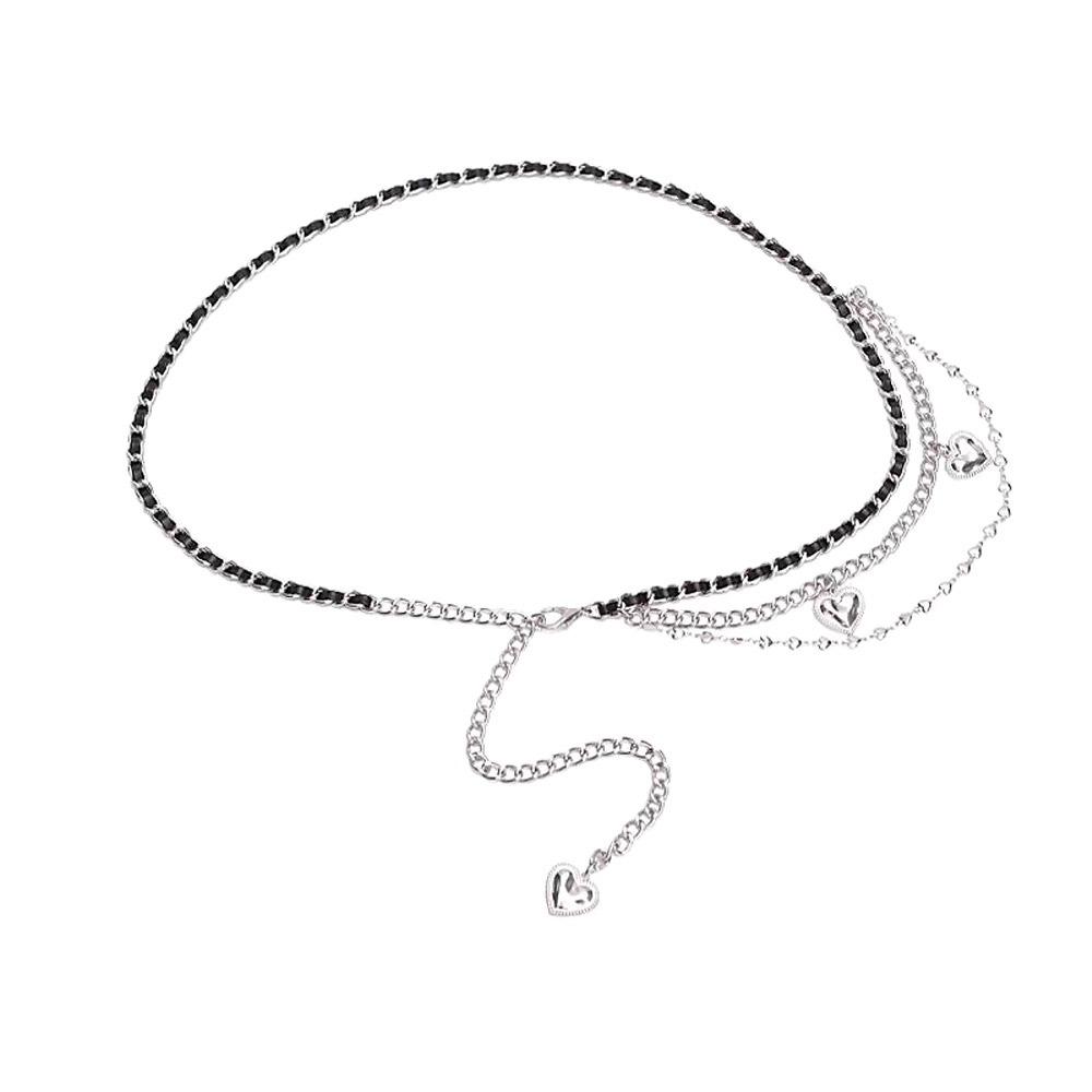 High-end High Waist Belts Butterfly Love Heart Weaving Waistband Strap  For Women Lady Girl Bridal