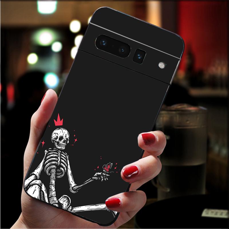 Phone Case For Google Pixel 10 Pro 9 Pro XL 9A 8 7 6 Pro Pixel 8A 7A 6A Pixel 8 7 6 5 Skeleton
