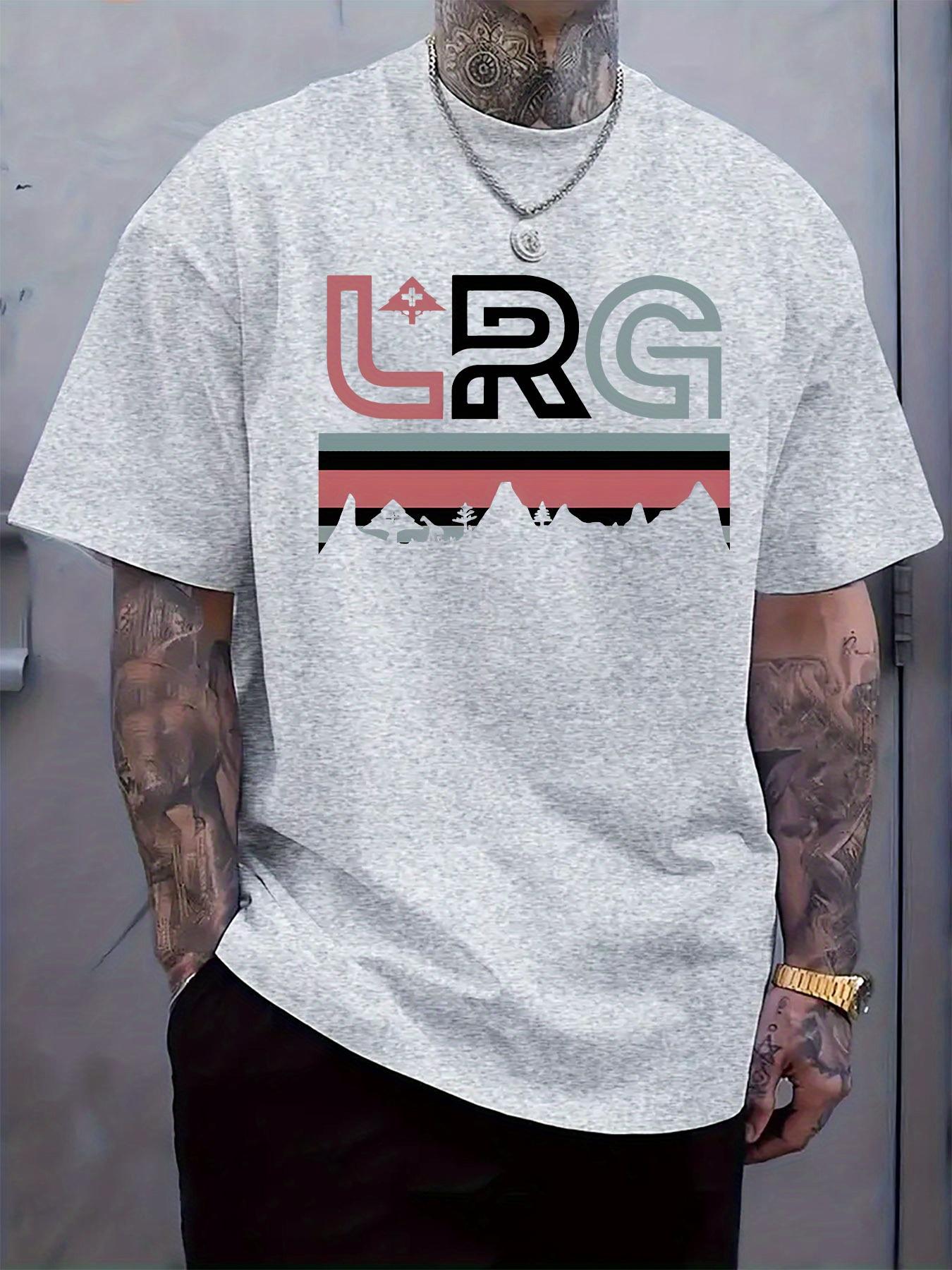 LRG Logo Print White T-shirt - Casual Crew Neck XXXL