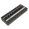 8-Channel HA800S Headphone Amplifier 1/4" TRS Input/Output Audio Mixer  Studio Recording