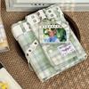 Y2K Denim Checkered A5 Photo Album - 4 Pocket Pages for For Kpop Idol Photocards, Polaroids & Instax Photo Storage