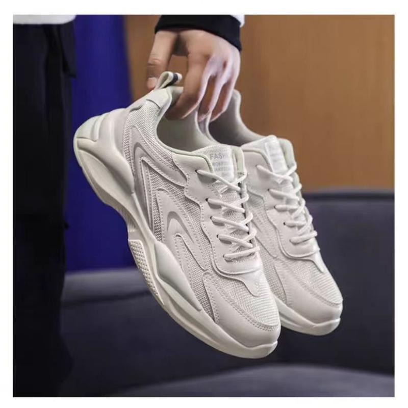 Mode Zomer Herenschoenen 2025 Ademende Hardloop Sportschoenen Dikke Zool Herenschoenen Trendy Veelzijdig Mesh Casual Sneakers