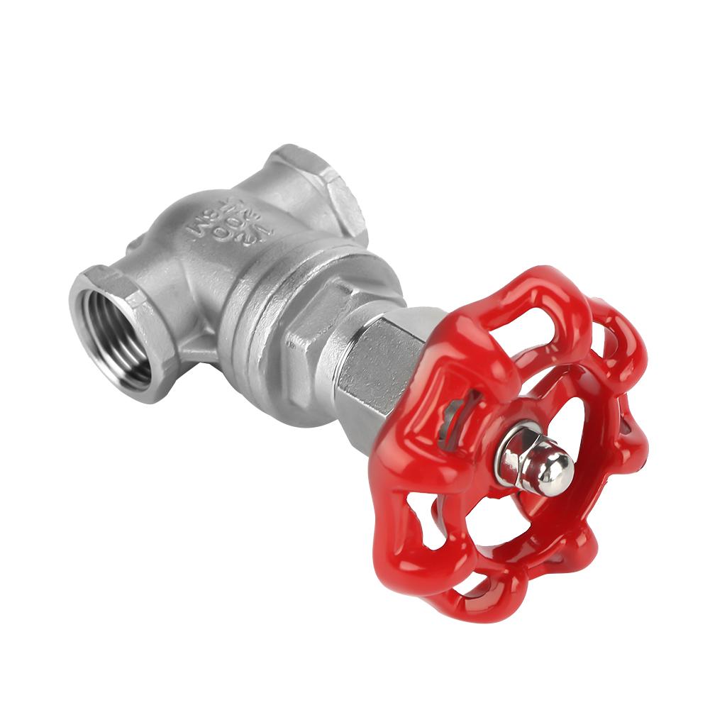 Valvola a saracinesca DN15 in acciaio inossidabile BSPP G12 Valvola a saracinesca rotativa per acqua olio gas