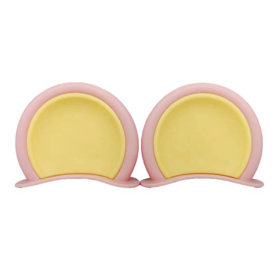 

1 пара мотоциклетных шлемов для украшения ушей, клейкая универсальная для велоспорта, скутера, велосипеда, мотоцикла, скейтбординга розовый/жёлтый