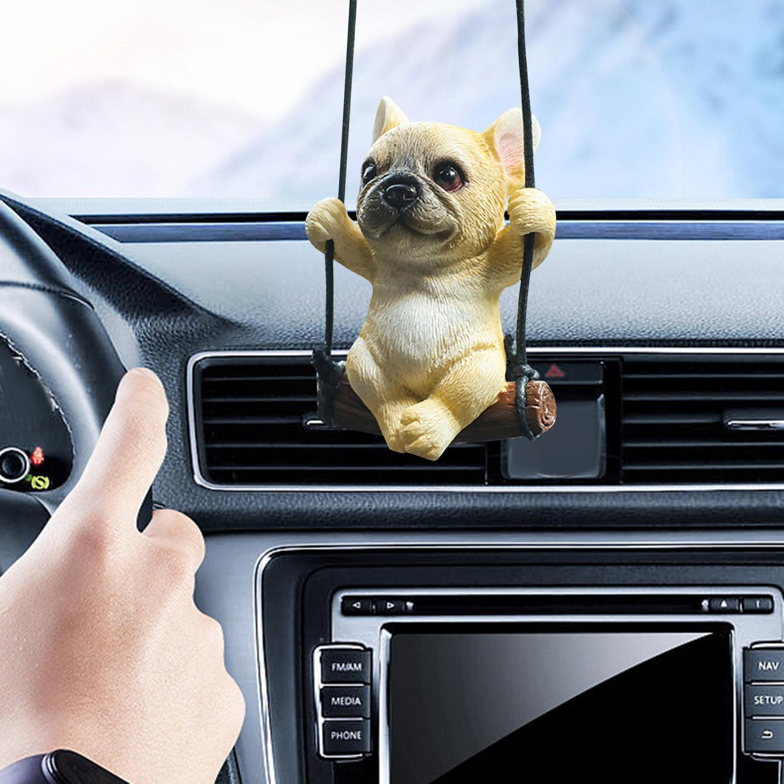 

Автомобиль Висит Украшение Интерьера Французский Бульдог Собака Кулон Милый Качающийся Щенок Style A