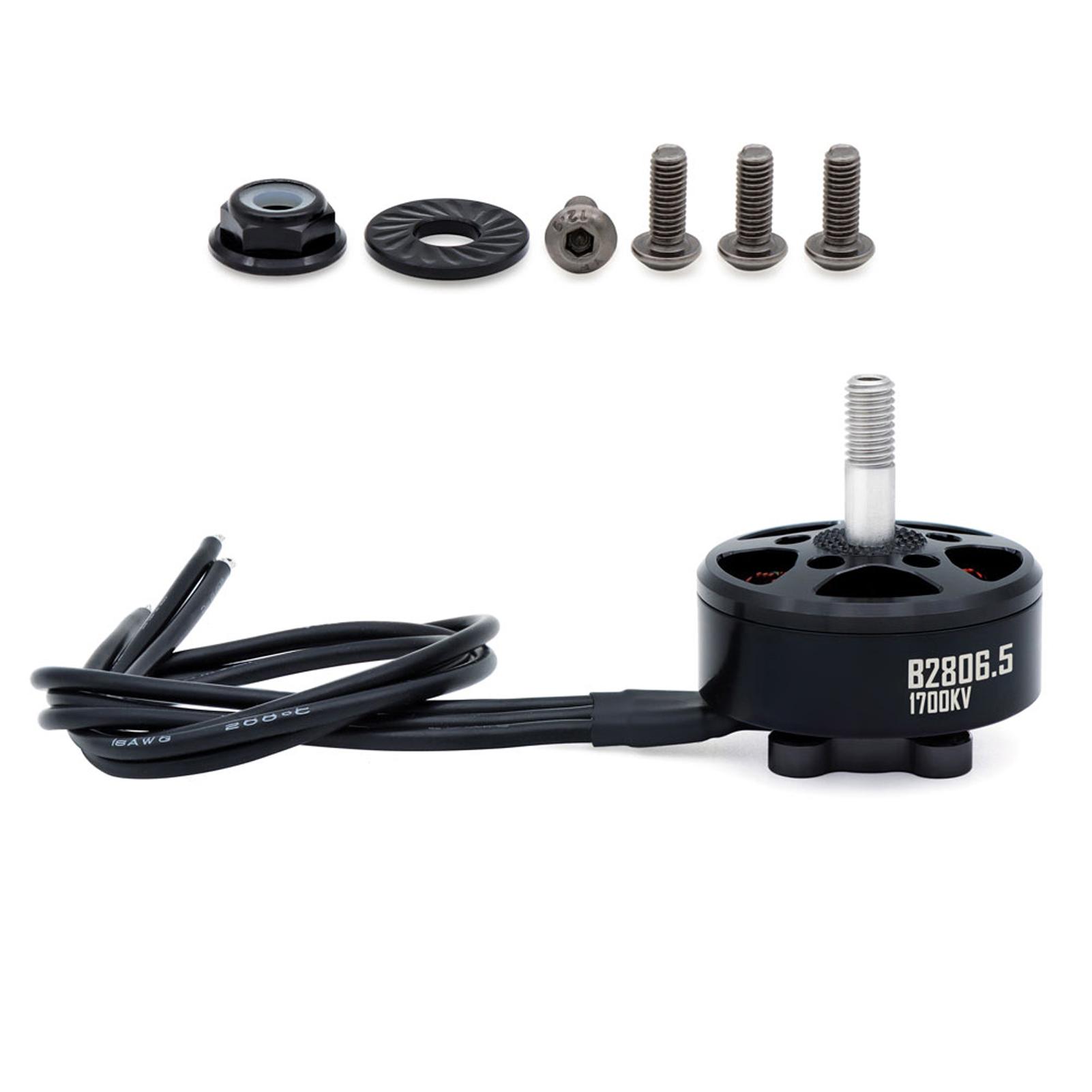 

14 Pole Brushless Motor with M5 Shaft, 18AWG Silicone Wire for RC FPV DIY Projects, Replacement Part 1700KV