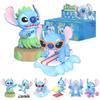 TOP TOY Disney Stitch Moedoraku Series [Assorted Box of 6] Gachapon Blind Box Figure Soft Vinyl PVC Premium Toy Birthday Present Stitch Christmas Gift