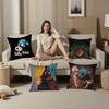 S-Sally Face Pillow Case Plush Fabric Soft Double Sided Print Sofa Cushion Cover Throw Pillow Covers