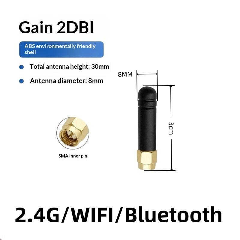 2Pcs Right/Bend Angle 2.4G Ultra Compact Mini WiFi Antenna With 2/3DBI Gain & SMA Male/Female Connector For Motherboard Modem