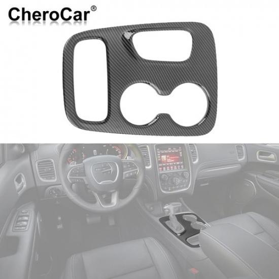 Carbon Fiber Car Gear Shift Panel Decor Cover Trim For Dodge Durango 2018-
