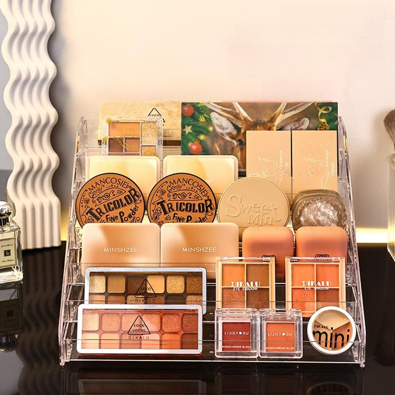 3-7 Layers Acrylic Display Stand Organizer Stepped Multilayer Acrylic Storage Rack Card Anime Badge CD Car Model Perfume Storage