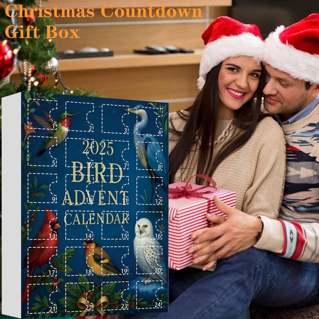 Bird Series Christmas Bling Box With Acrylic Decorations For Festive Tree Decorations Party Favors