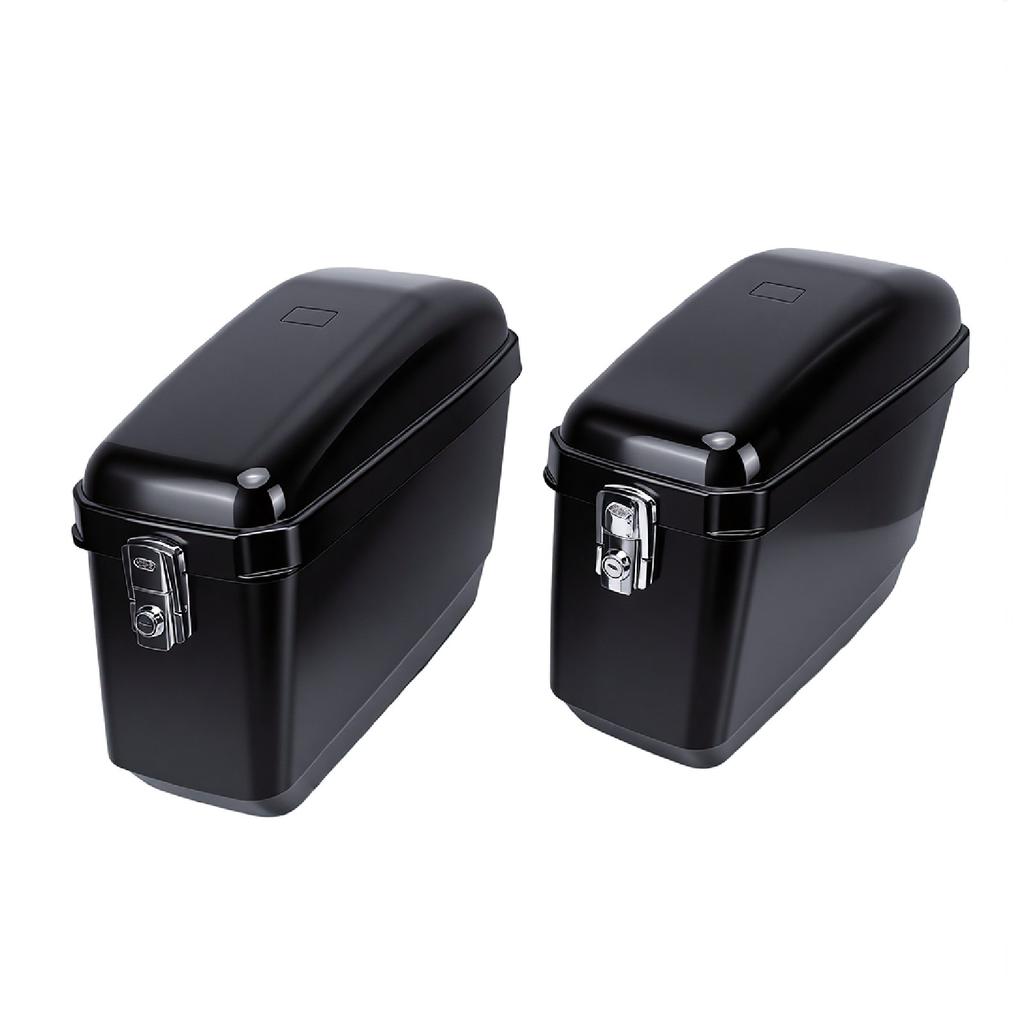 Hard Saddlebag 45L Capacity Waterproofing Detachable Universal Motorcycle Saddle Bags Hard Case