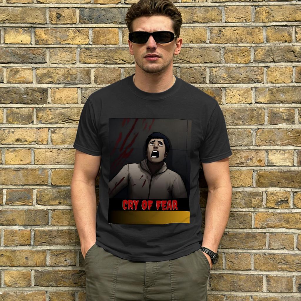 Men Tshirt Cry Of Fear Vintage 100 Cotton Tee Shirt Short Sleeve T Shirt Crew Neck Tops Plus Size