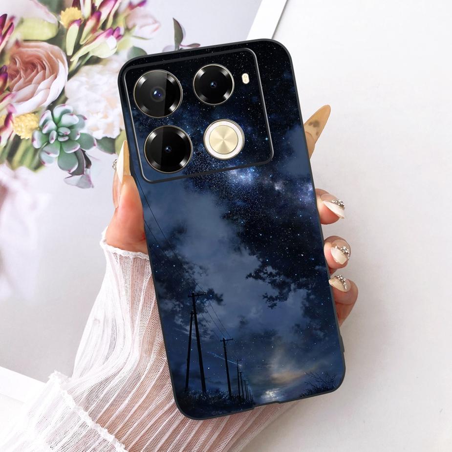 Für Infinix Note 40 40X 5G Hülle X6852 Neue Schmetterlingsbemalte Abdeckung Weiche Silikonhülle Für Infinix Note 40 Pro Plus Note40 X Hülle