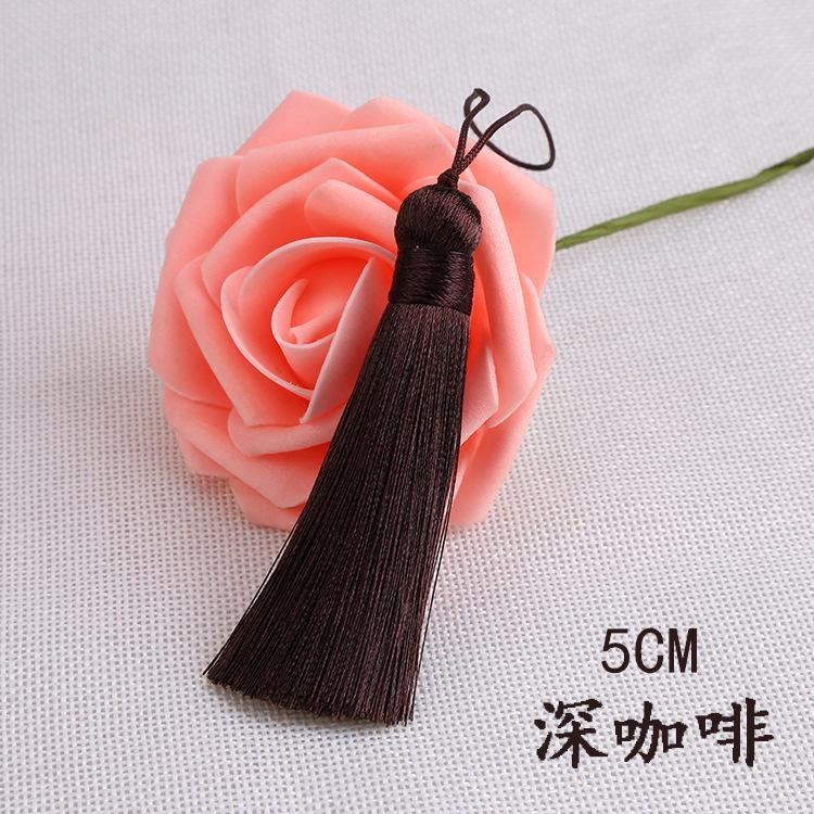 20pcs/pack 5cm Tassel for Diy Crafts Sewing Curtain Decor Bookmark Fan Hand Making Making Supplies Fringe Trim